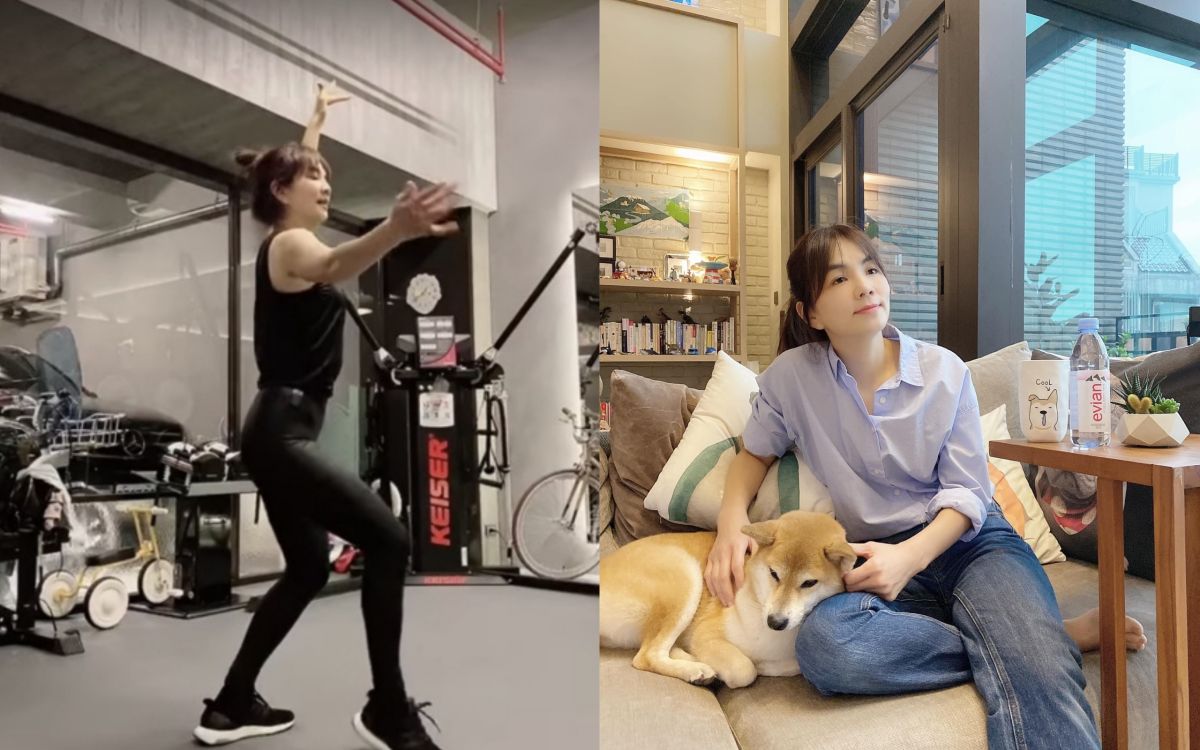 ▲Ella穿緊身褲熱舞。（圖／Ella 臉書） 