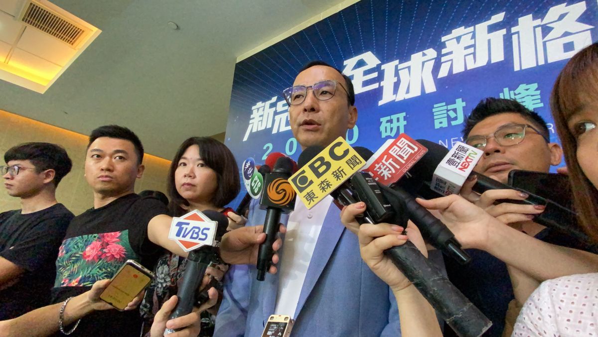 ▲論文風波重創李眉蓁選情，朱立倫緩頰表示，李眉蓁已經很負責任地道歉，他仍會出席李的競選總部成立大會。 (圖/記者吳承翰攝)