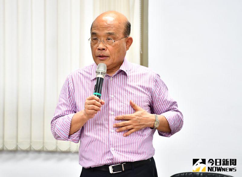 ▲蘇貞昌表示,彰化縣校園太陽光電做的很好,風力發電也都很配合,學校要是能參與太陽光電、綠能、校園種樹等,節能減碳就能做的更好。(圖/記者陳雅芳攝,2020.07.28)