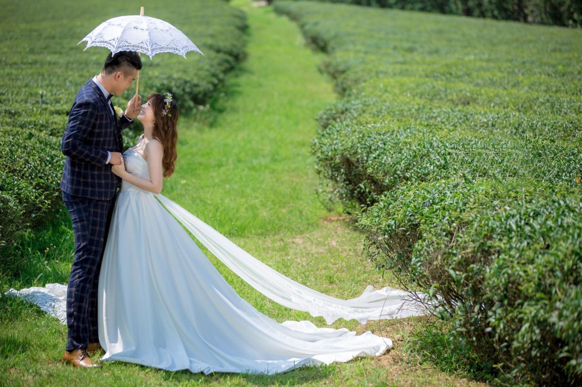 ▲簡懿佳嫁給籃球教練晉升人妻。（圖 / 翻攝簡懿佳臉書）