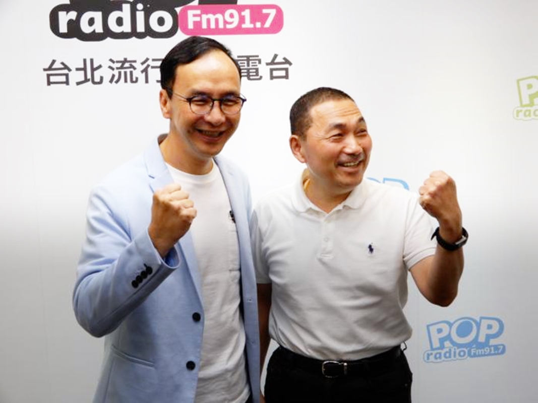 ▲朱立倫表示，他和侯友宜一直都是並肩作戰的好夥伴，「我們永遠都是好朋友」。( 資料照 / 記者陳弘志攝 )