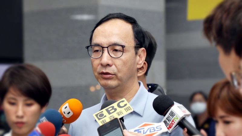 ▲朱立倫表示,他和侯友宜一直都是並肩作戰的好夥伴,「我們永遠都是好朋友」。(