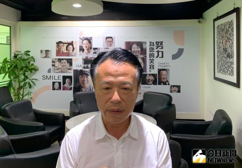 ▲嘉義縣長翁章梁願李前總統在上帝懷裏平安喜樂。(圖／記者陳惲朋攝)