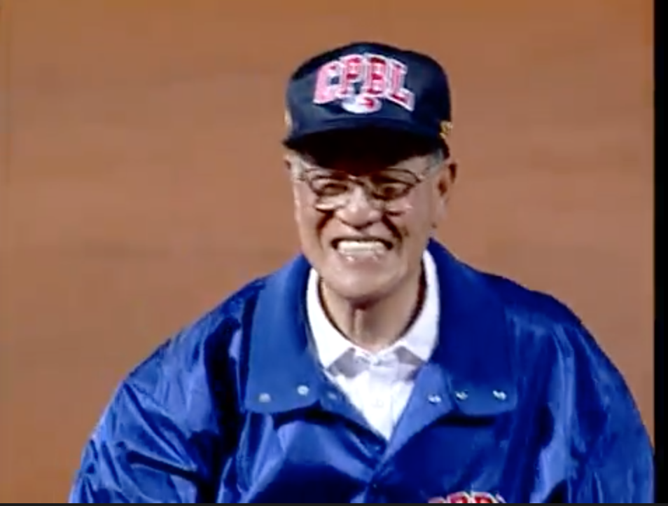 ▲李登輝曾為中職開球。（圖／中華職棒大聯盟提供）