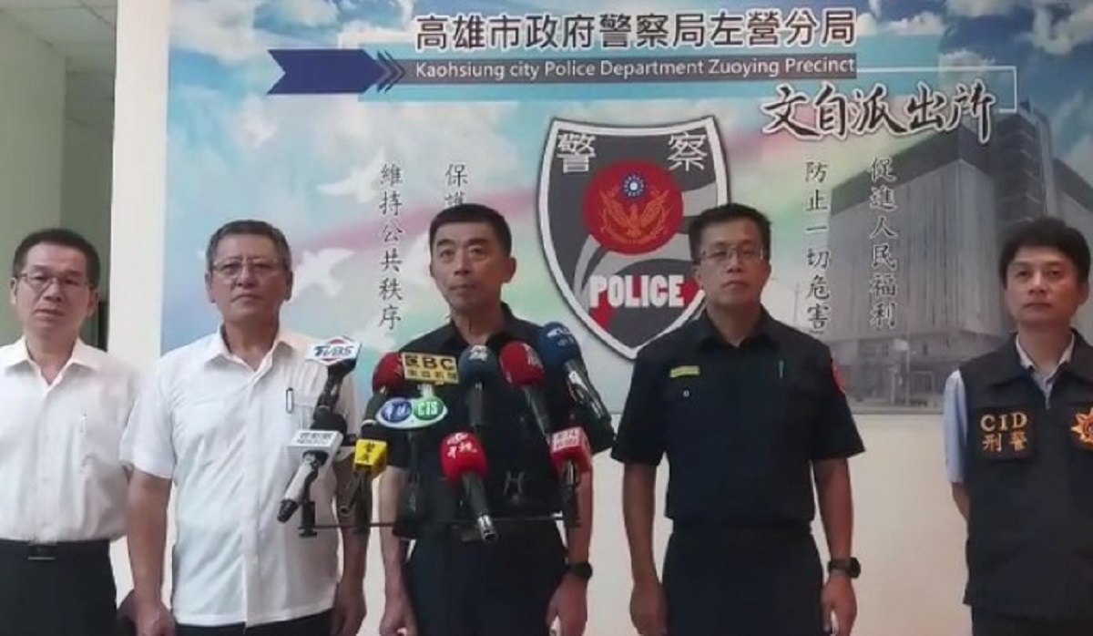 ▲女砍女當街擄人案，高市警察局長劉柏良在宣布陳女平安獲釋並先後在蚵仔寮及左營區華夏路與重義路口逮捕四名歹徒。(圖／記者郭凱杰翻攝)

