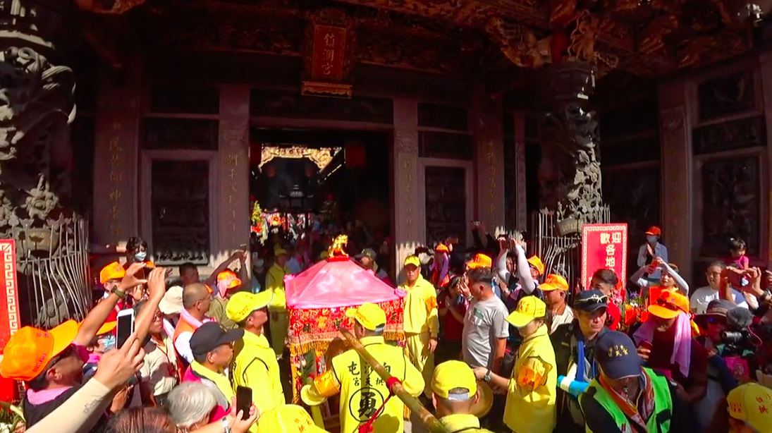 白沙屯媽祖停駕大甲鎮瀾宮。（圖／翻攝自白沙屯媽祖網路電視台）