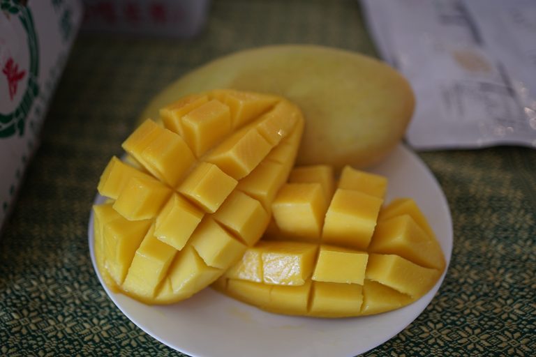 ▲香甜好吃的金煌芒果，是台灣最受歡迎的品種(圖/曾瀞葳攝影)