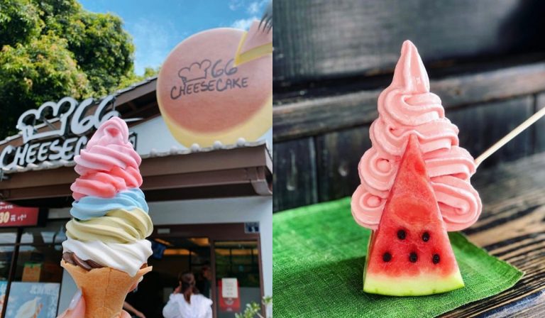 ▲炎夏超療癒的彩虹霜淇淋、西瓜杯水果冰。（圖／授權自IG @syvia_t、@xp689689）