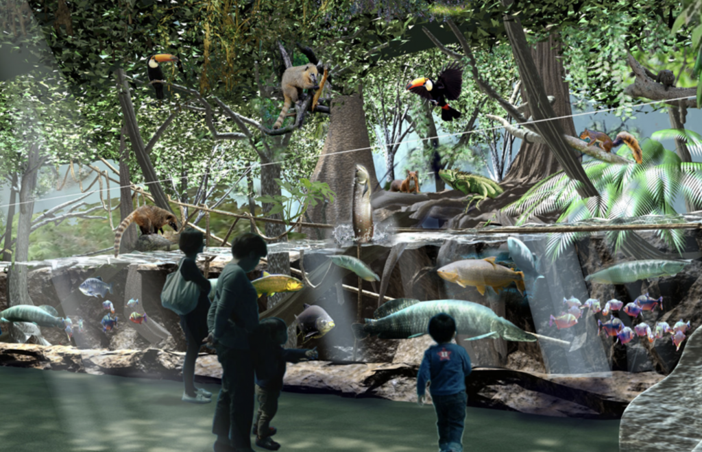 ▲「雨林探險」展區 | “Rainforest Adventure” exhibition area (Courtesy of Xpark)