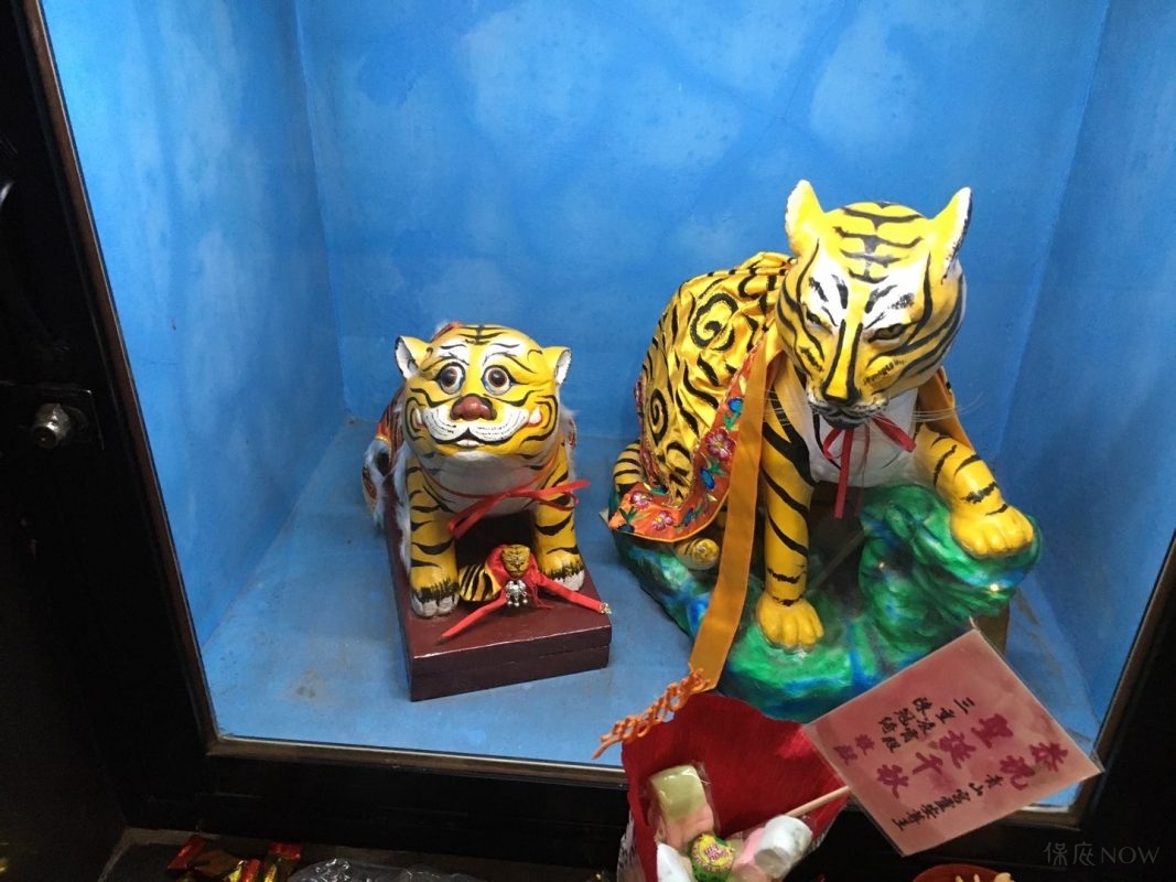 虎爺又稱下壇將軍，有著守護幼童與咬財等職責。（圖／記者黃彥昇攝）