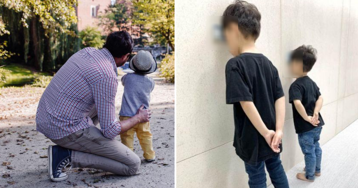 ▲有名網友為讓孩子安靜，除面壁罰站之外，額頭還壓著千元大鈔，只要不掉下來，就能獲得該鈔票，讓不少網友震驚。（示意圖／取自 pixabay 及《爆廢公社公開版》）