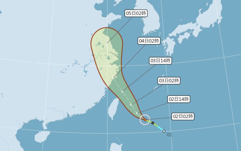 輕颱哈格比海警發布　氣象局：越晚雨勢越明顯
