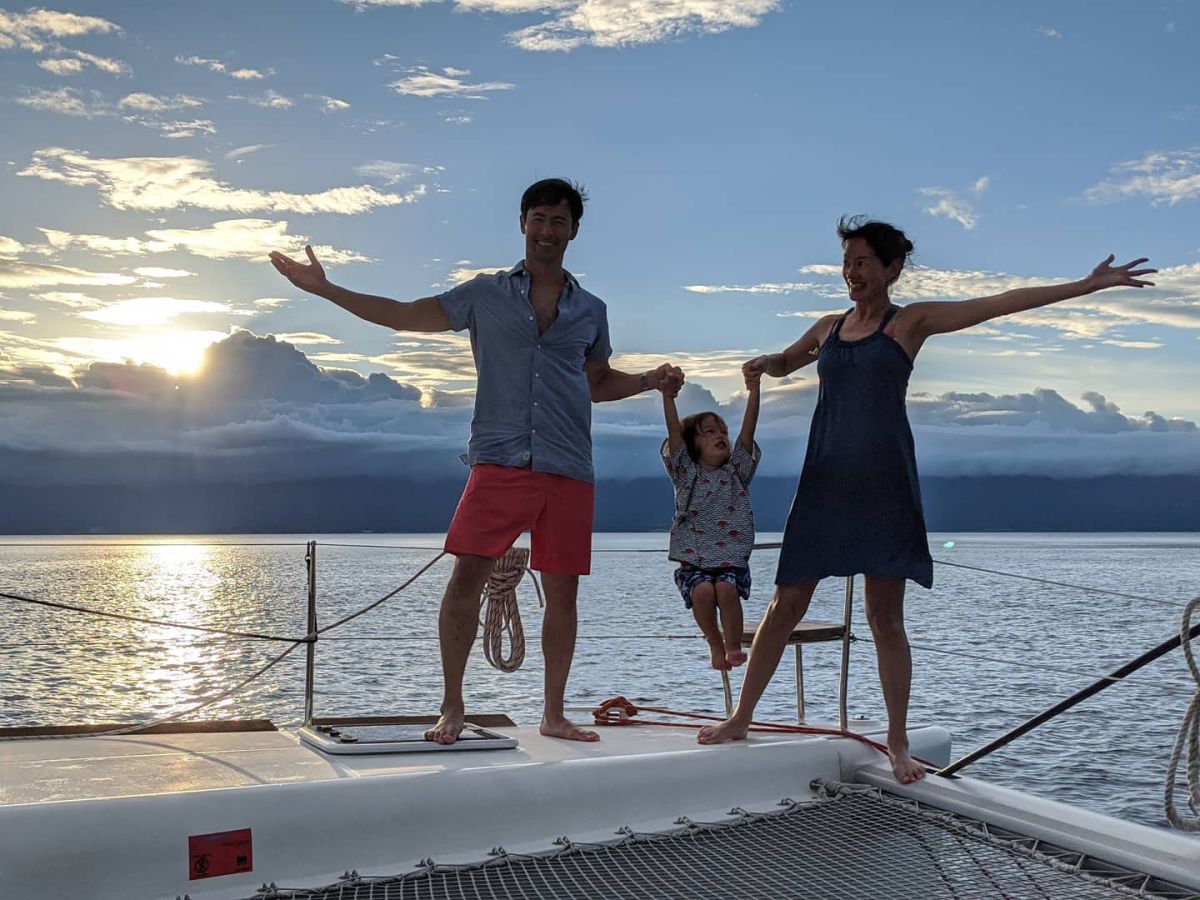 ▲Janet（右）和老公George育有一子。（圖／翻攝Janet臉書）