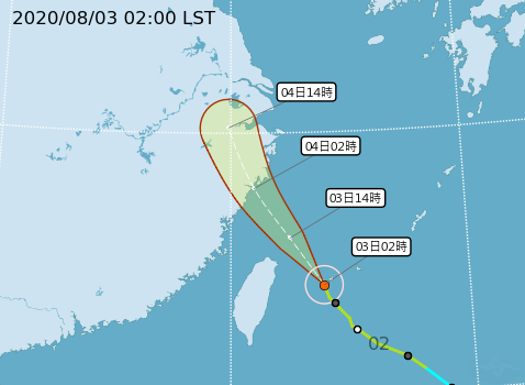 哈格比颱風持續增強　11縣市發布豪大雨特報