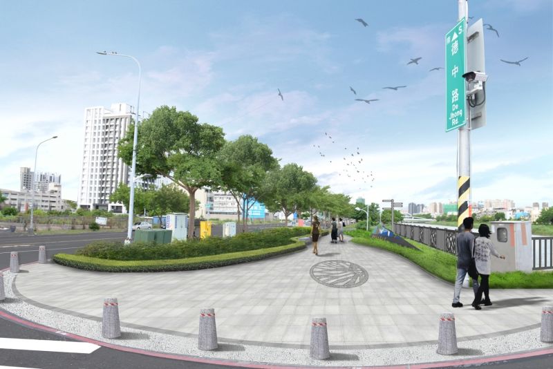 ▲後勁溪水岸及遊憩環境營造完工願景圖(圖/水利局提供)