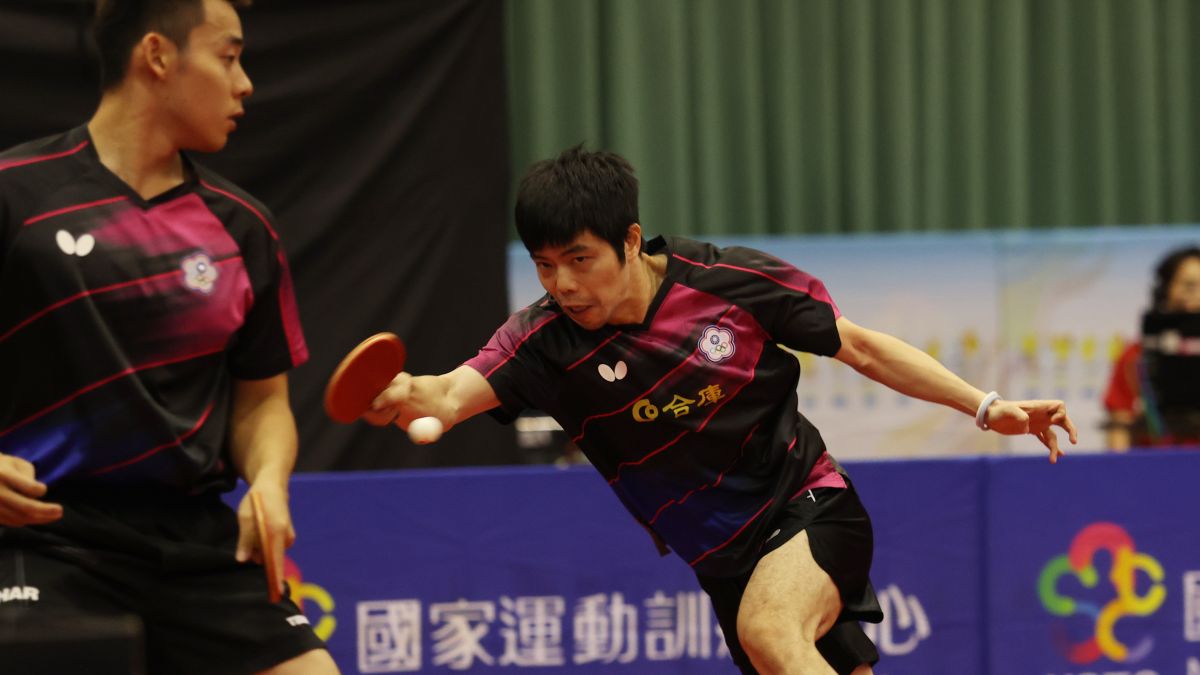 ▲模擬東京奧運對抗賽，國內第一男雙組合莊智淵(右)／陳建安（圖／國訓中心提供）