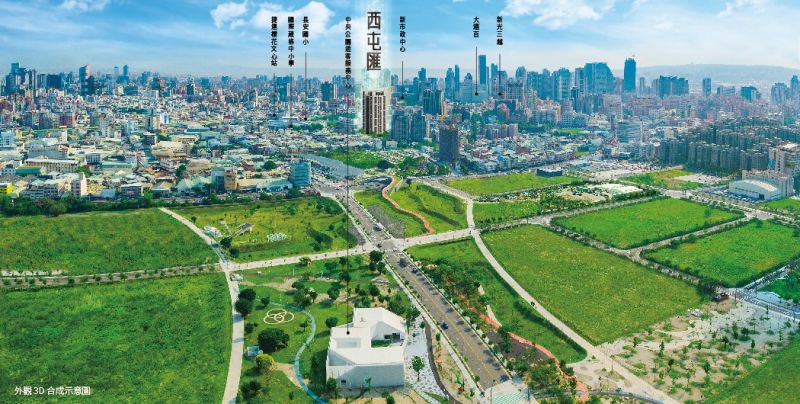 ▲「西屯匯」預售大樓案即落在水湳經貿園區的南邊,生活機能無虞。(圖取自台中市政府官網)
