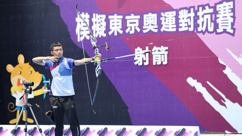 射箭/狀態超好!連射8支滿分最後失誤 湯智鈞嘆:貪念