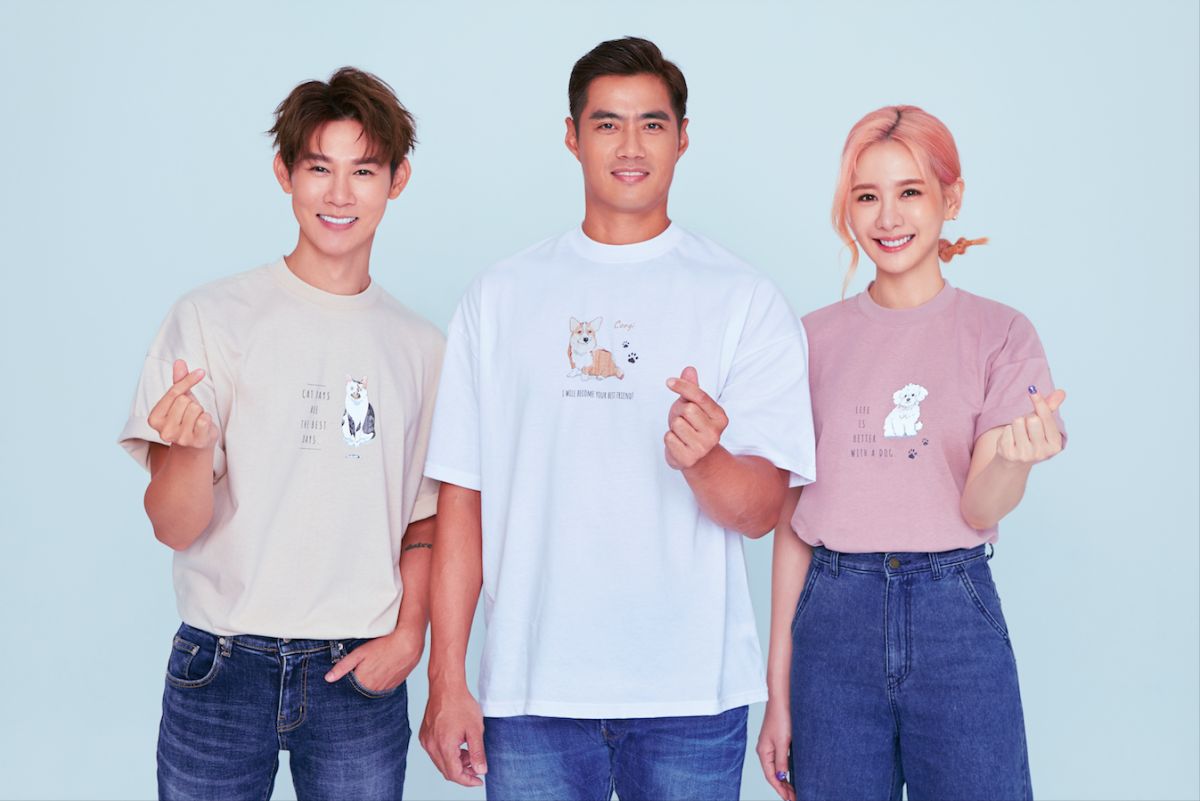 ▲夏和熙（左起）、陳偉殷、安心亞一起為流浪貓狗投身公益活動。（圖／CHECK2CHECK提供）