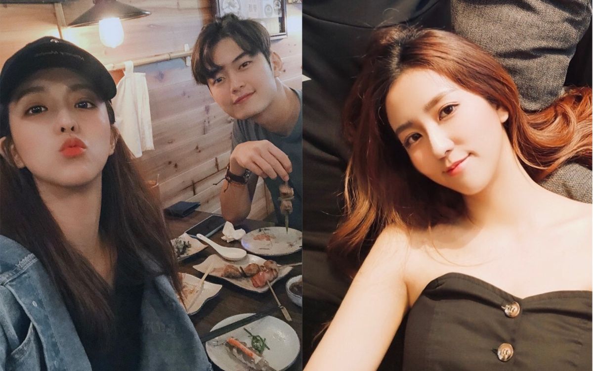 ▲周曉涵（左圖左）與小7歲大馬男星蘇熙喆（左圖右）被爆復合。（圖／翻攝周曉涵IG） 