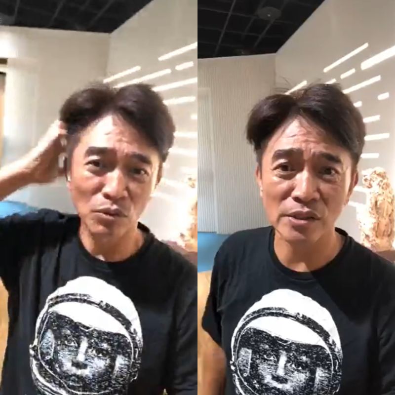 ▲憲哥在直播中鼓勵澎哥。(圖/吳宗憲臉書)