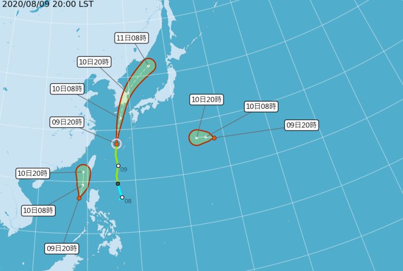 兩個熱帶性低氣壓生成