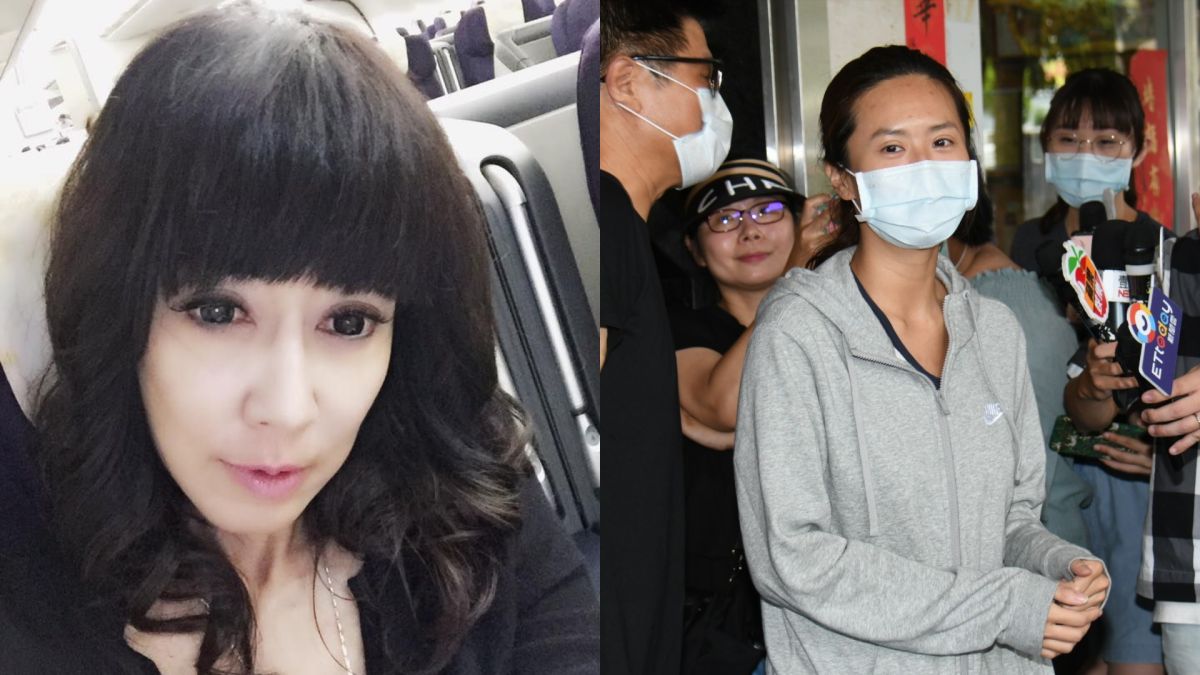 ▲薔薔（右圖）現身羅霈穎靈堂弔唁。（圖／羅霈穎臉書、記者林調遜攝）