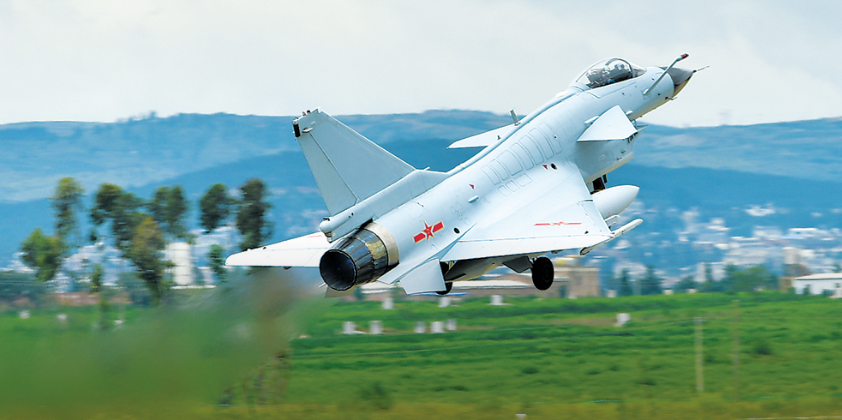 ▲共軍殲10戰機去擾我西南空域。（圖／中國國防部）