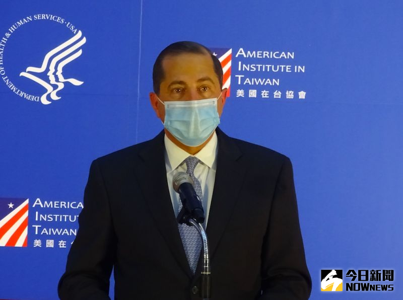 ▲美國衛生部長阿薩爾(Alex Azar)訪台,11日在台大公衛學院舉行此行唯一一場演講。(圖/記者呂烱昌攝,2020.08.11)