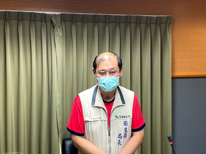 ▲宜蘭縣衛生局長徐迺維今日上午召開記者會公布礁溪老爺酒店疑似食品中毒案部分檢驗結果。(圖/記者李清貴攝,2020.08.12)
