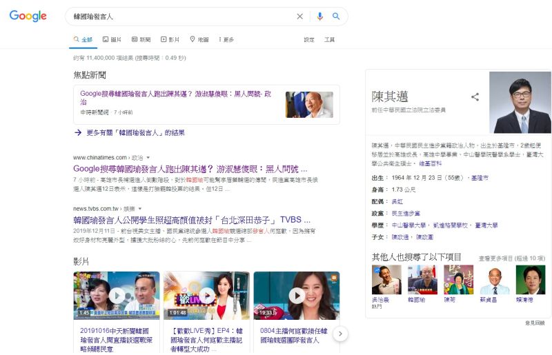 ▲有網友表示,電腦搜尋結果也一樣。(圖/翻攝自Google)