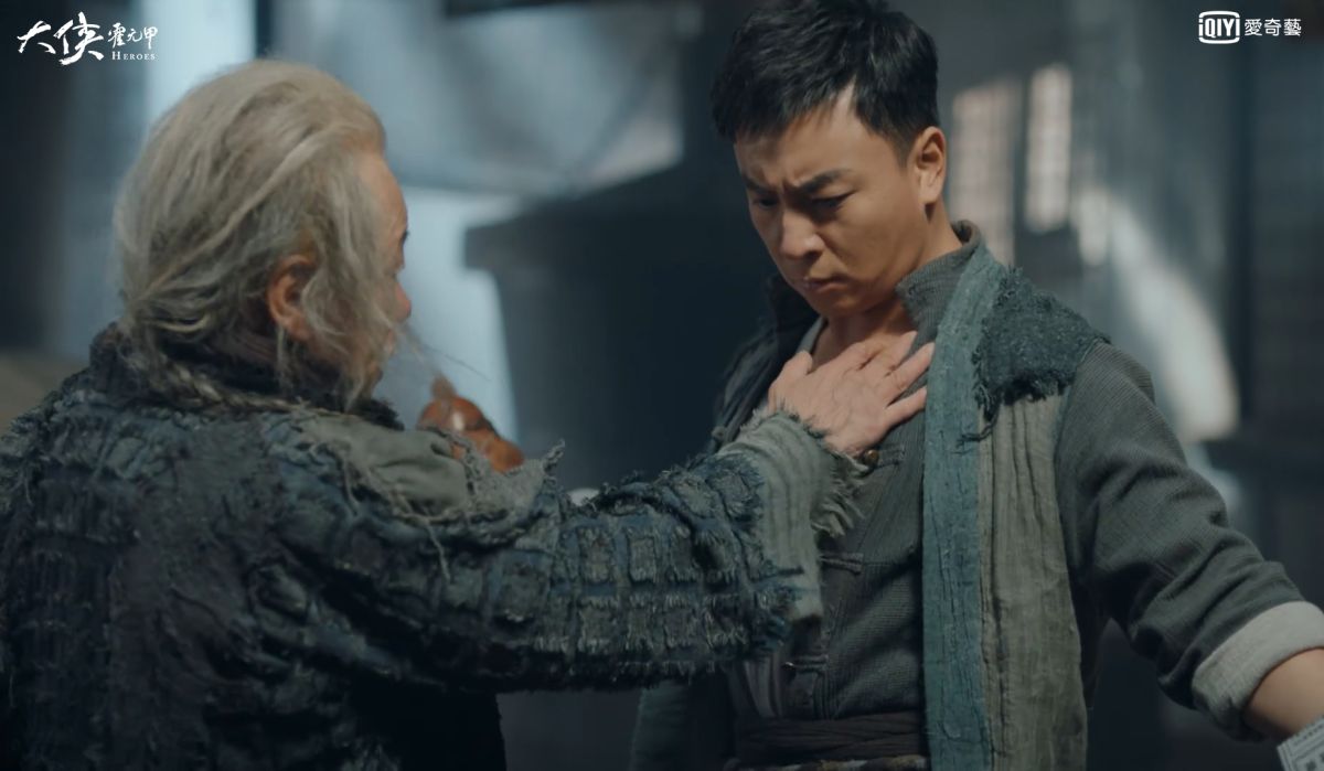 ▲釋小龍（右）同框火雲邪神。（圖 / 愛奇藝台灣站提供）