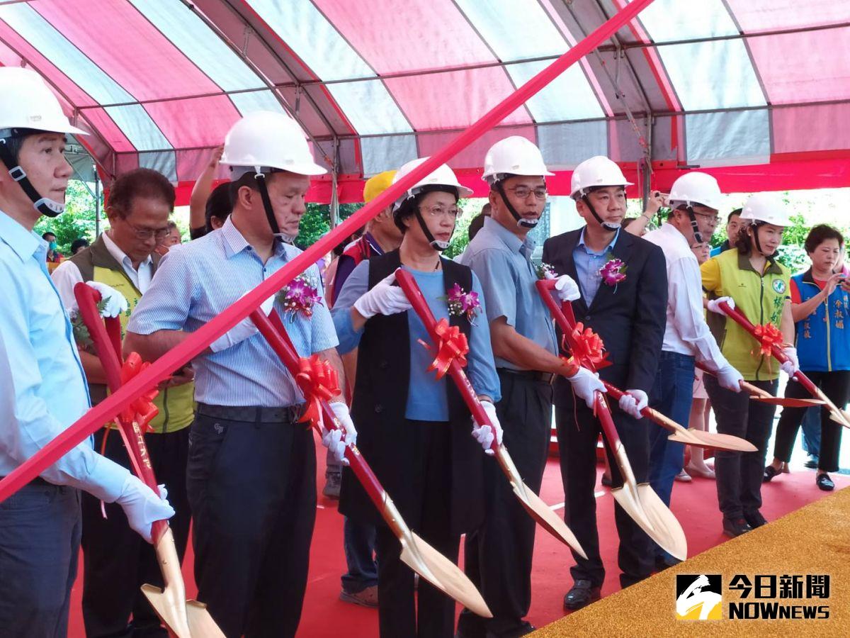 ▲福興鄉公所辦公廳舍今（13）日舉行拆除重建工程動土典禮，工期約510日曆天。（圖／記者葉靜美攝，2020.08.13）