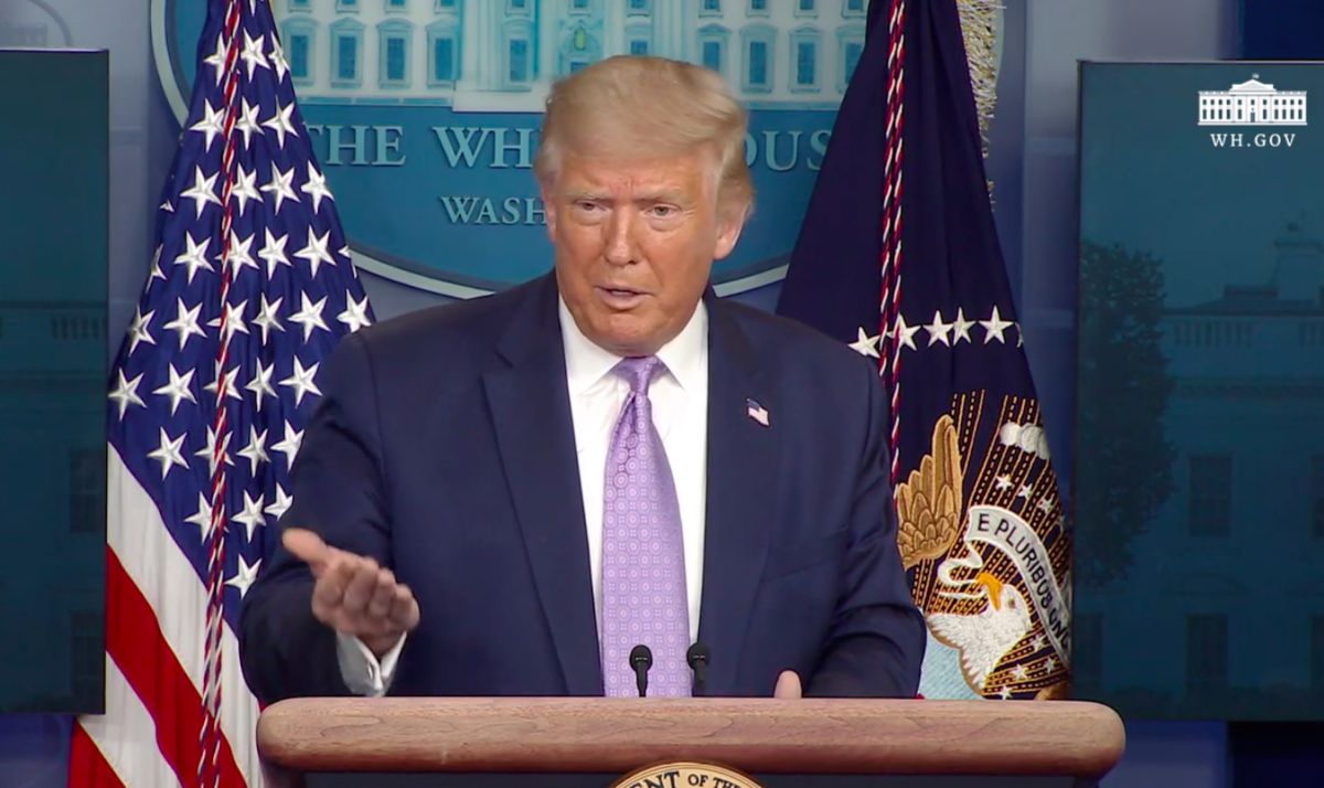 ▲美國總統川普形容黎智英被捕一事「很糟糕」。（圖／翻攝自白宮官方YouTube影片）