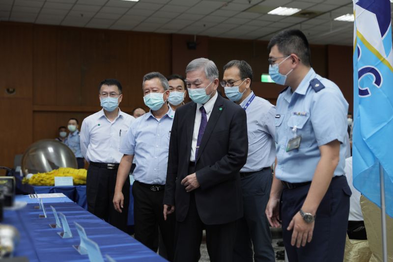 ▲在美國公吿軍售前夕,漢翔14日在漢翔航太研習園區舉辦「F-16維修中心主辦廠商招商展示說明會」。(圖/漢翔提供)