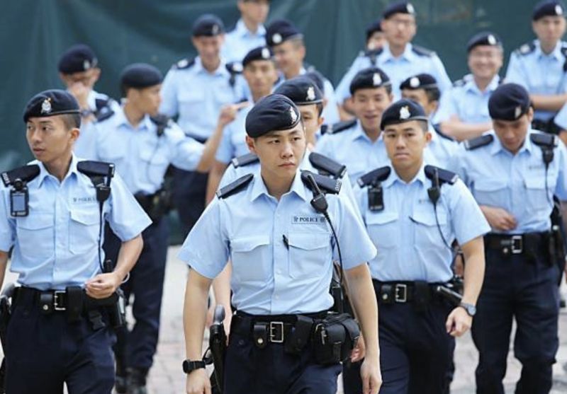 ▲受《港區國安法》及新冠肺炎疫情影響，英國軍方暫停為香港警察提供訓練。（圖／翻攝South China Morning Post）
