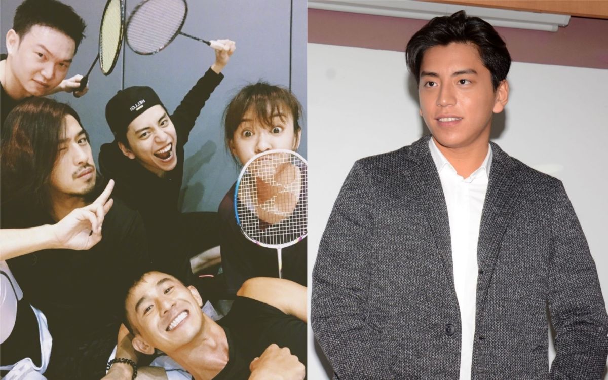 ▲王大陸（右圖）喪母後同框陳柏霖（左圖左），陳意涵（左圖右）1舉動洩他心情。（圖／陳意涵微博）