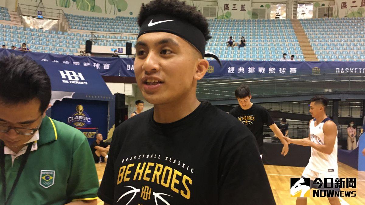 ▲「2020 BE HEROES經典挑戰籃球賽」昨今兩日在彰化體育館登場，高國豪今代表「未來之星」隊出戰黃金世代組成的「經典明星」隊。（圖／鍾東穎攝 ,2020.08.16）