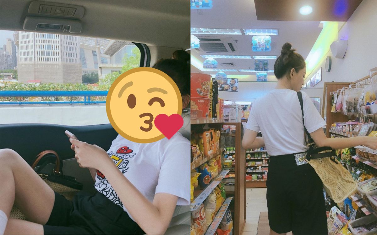 ▲41歲偶像劇女神陳喬恩逆齡裝扮逛超商。（圖／陳喬恩IG）