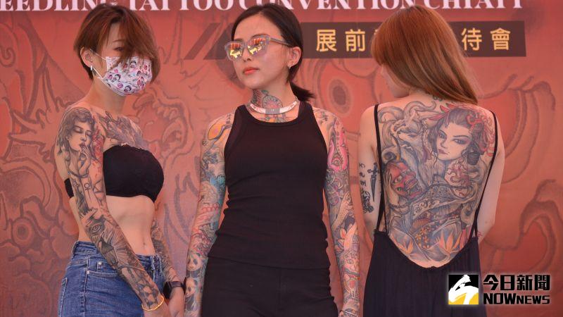 ▲特別為女性顧客打造的台北皇后鶴刺青。（圖／記者郭政隆攝影2020.8.16）