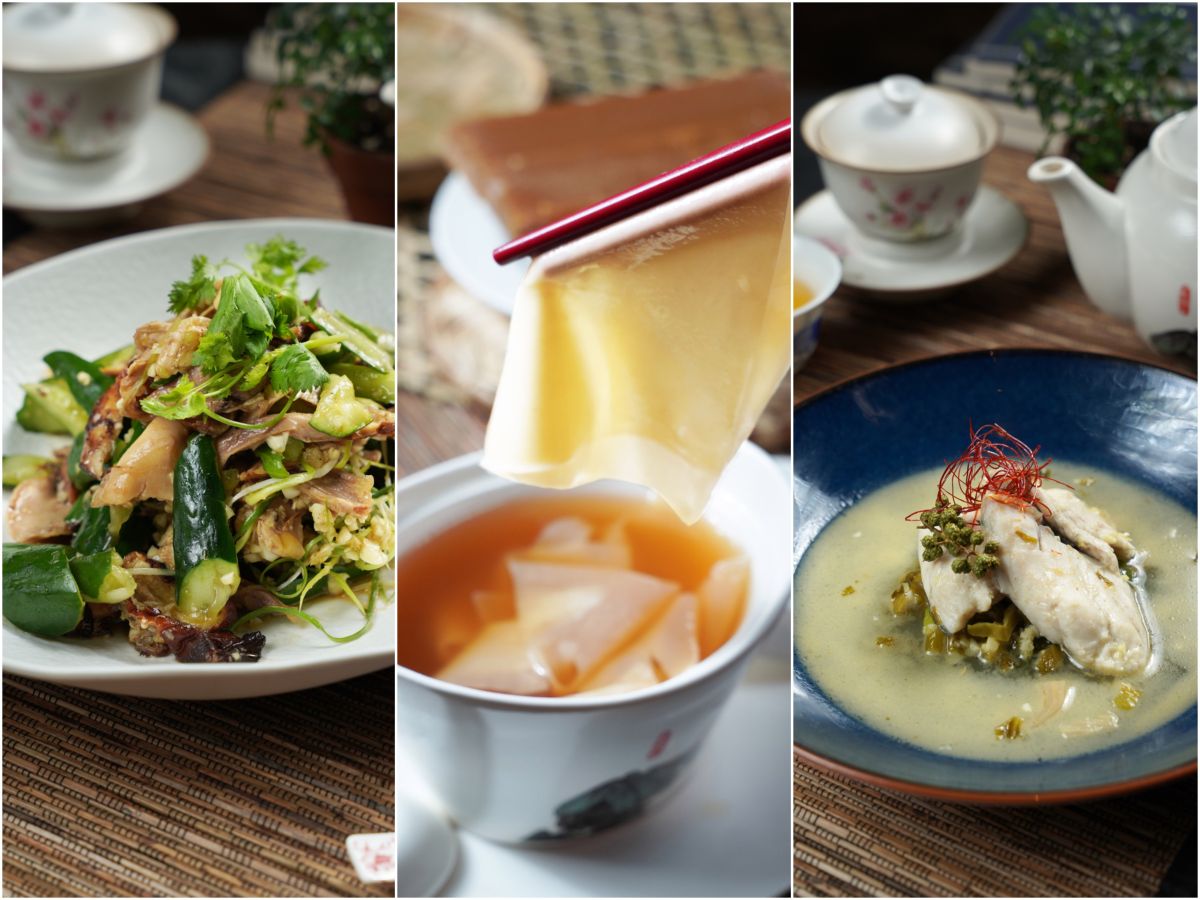 ▲君品酒店頤宮中餐廳與私廚食憶 by SUi 合作推出「食家藏．憶難忘」饗宴，由 7 位樂齡主廚以拿手家常菜，重現大家記憶裡「家」的味道。（圖／君品酒店）