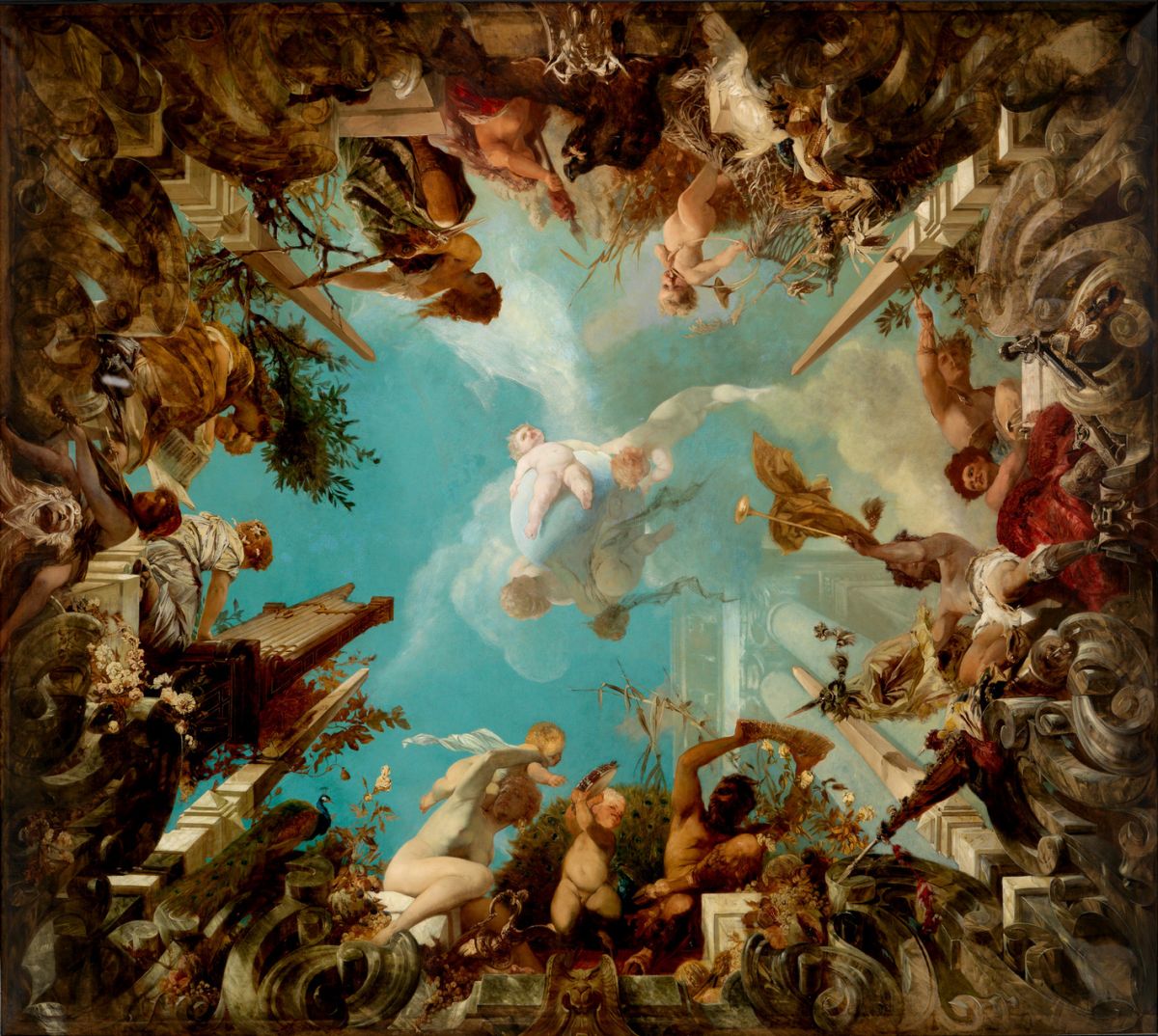 ▲「音樂的寓意」為奇美博物館收藏的最大一幅油畫作品（圖／奇美博物館提供）