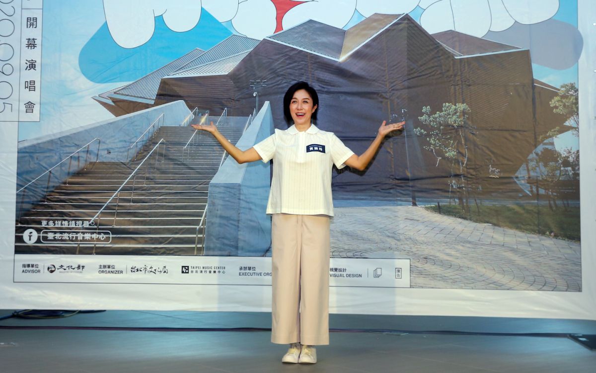 ▲黃韻玲擔任北流董事長，在活動現場淚崩表示公司同事很辛苦。（圖／台北市政府文化局提供）