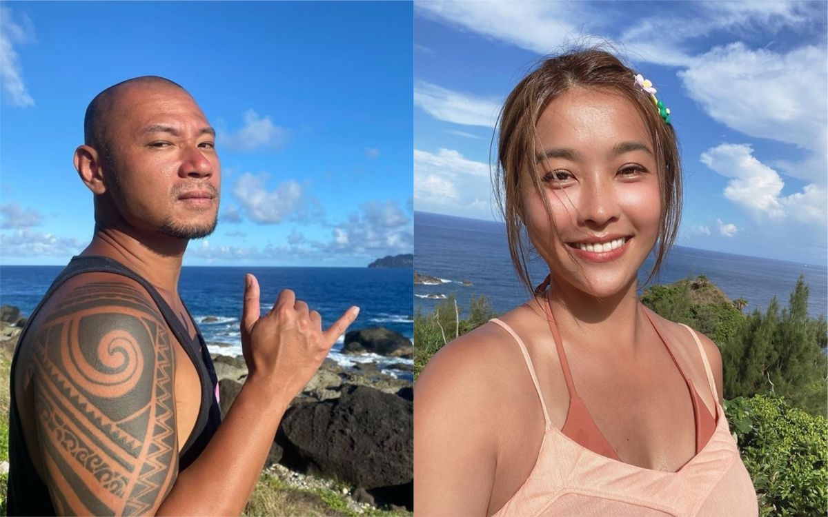 ▲小嫻（右）認了熱戀金剛（左），經紀人給予祝福。（圖／小嫻臉書、金剛IG） 