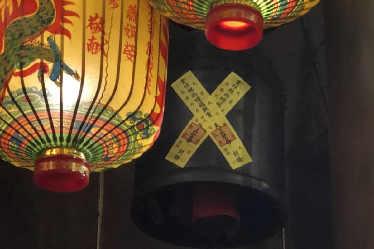 ▲西螺福興宮每年農曆的六月最後一天舉行的封鐘鼓儀式。（圖／記者洪佳伶攝,2020.08.18）