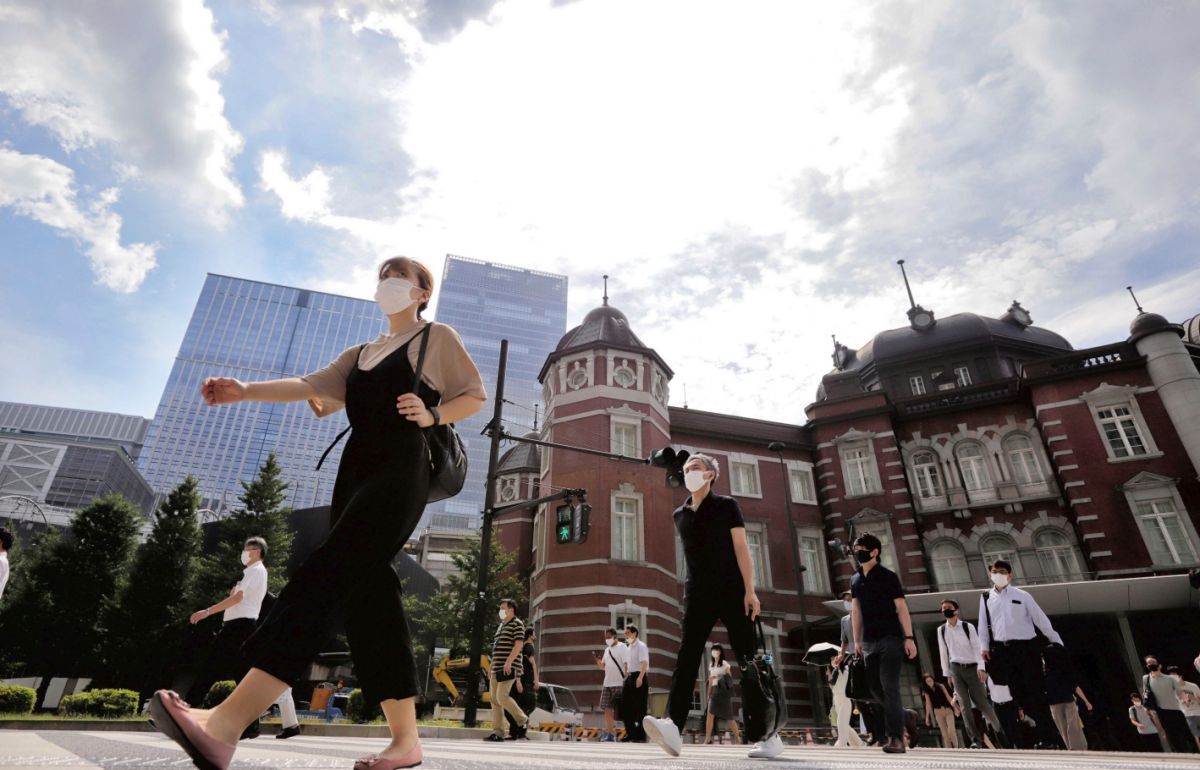 ▲日本東京新冠肺炎疫情升溫。（圖／美聯社／達志影像）