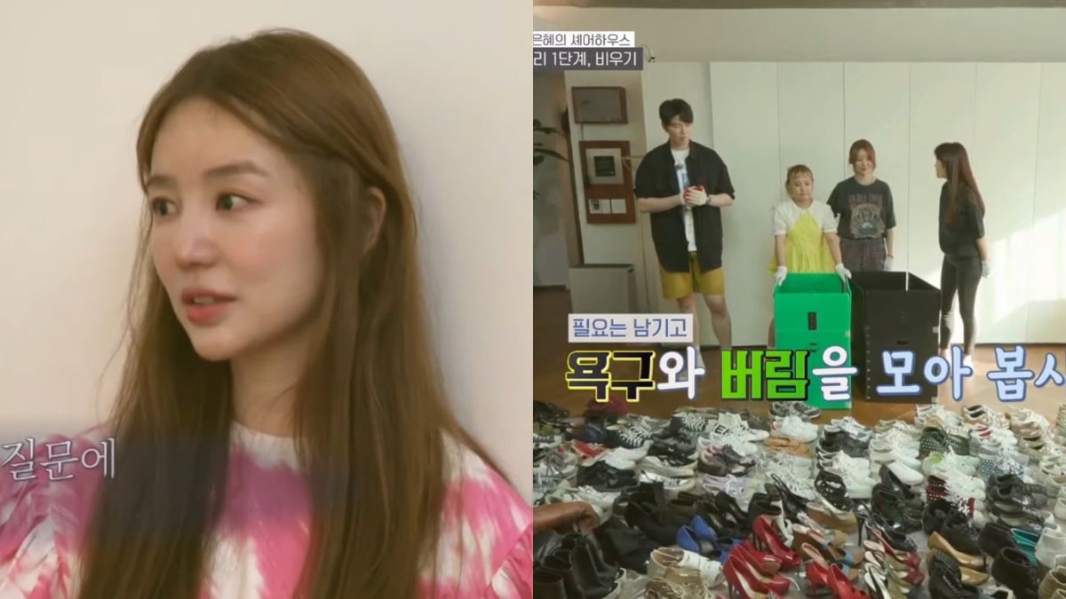 ▲尹恩惠百坪豪宅曝光，光鞋子就有200雙。（圖／tvN YouTube）