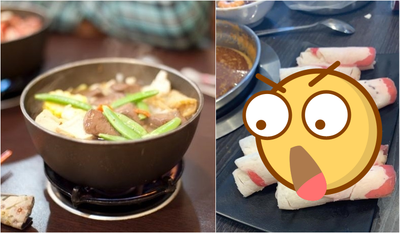 ▲有網友用餐時，店家送上「雪地等級」的牛肉片。（圖／翻攝Flickr／臉書《爆怨公社》）