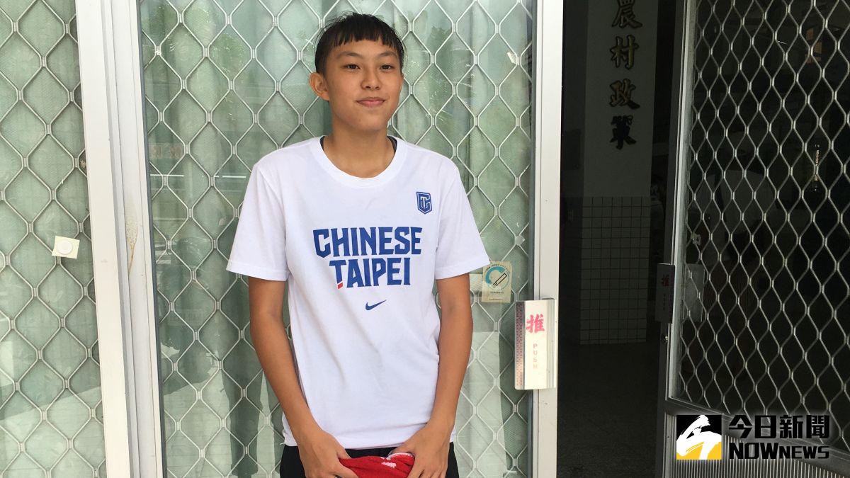 ▲年僅15歲被譽為「天才少女」、「流川楓」的張聿嵐今年入選U18中華隊。（圖／鍾東穎攝 ,2020.08.21）

