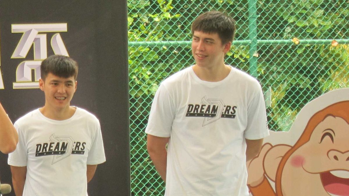 ▲林俊吉（左）與譚傑龍是夢想家未來新星。（圖／吳政紘攝）